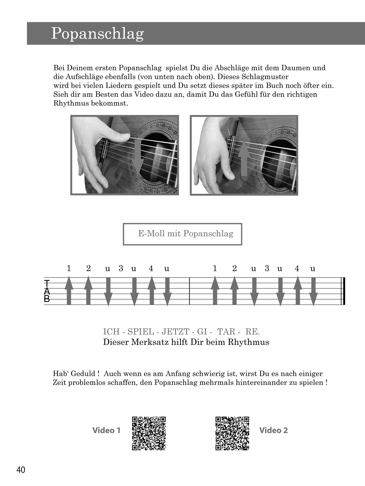 Gitarre lernen - umfangreiches Gitarrenbuch für Anfänger